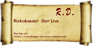 Rokobauer Dorina névjegykártya